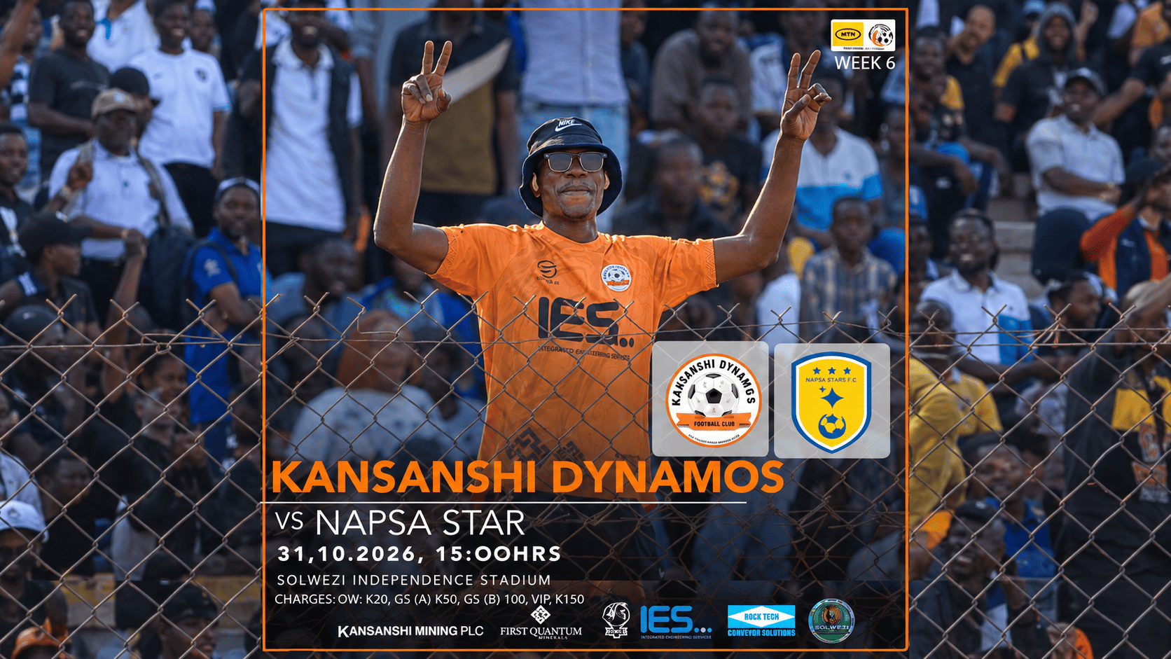 Kansanshi Dynamos FC vs NAPSA Stars FC